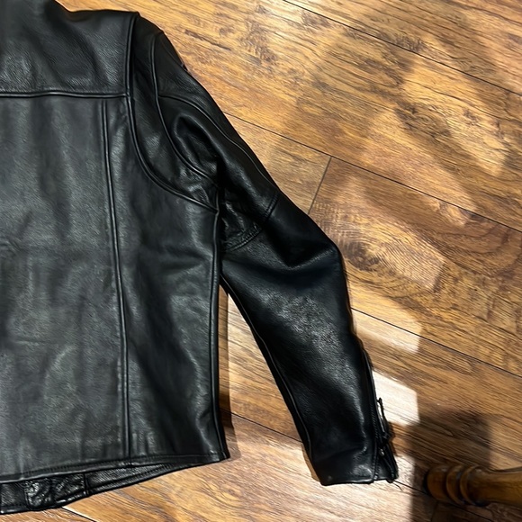 Harley Davidson Mens Leather Coat Large - Picture 14 of 15